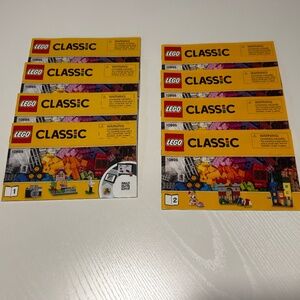 4 Sets of LEGO Classic Manuals Books 1 and 2